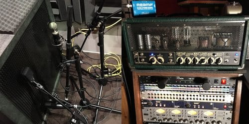 Recording studio in Cyprus - Electric guitar gear