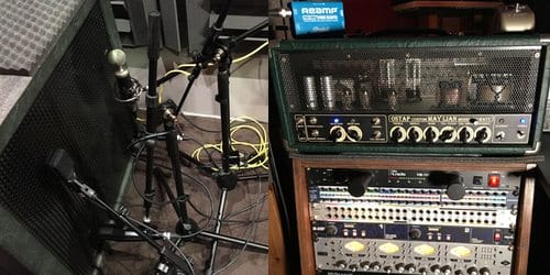 Recording studio in Cyprus - Electric guitar gear
